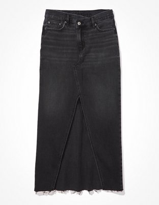 Denim Forum THE '90S HALLE STRETCH DENIM SKIRT