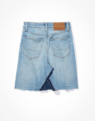 Женские юбки American Eagle AE Real Good Repurposed Curvy Denim Mini Skirt — фото 4