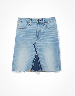 Женские юбки American Eagle AE Real Good Repurposed Curvy Denim Mini Skirt — фото 3