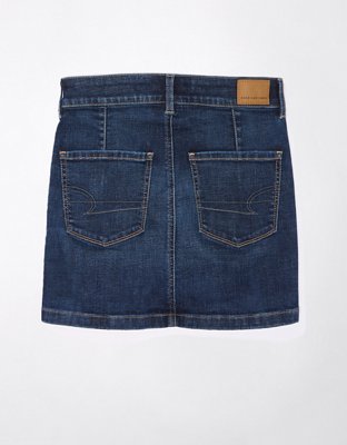 AE Next Level High-Waisted Denim Mini Skirt