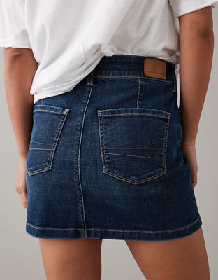 AE Next Level High-Waisted Denim Mini Skirt