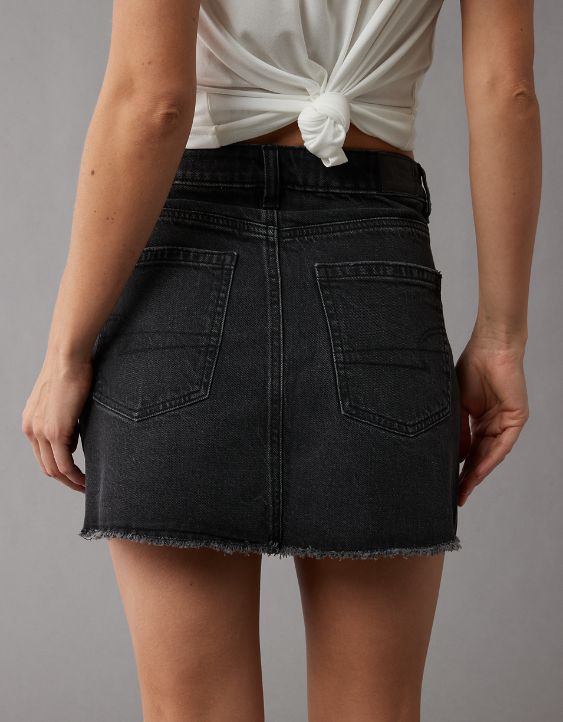AE Stretch High-Waisted Perfect Denim Mini Skirt
