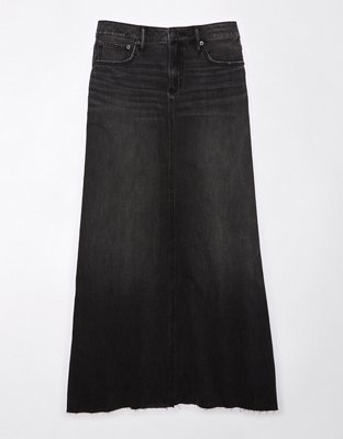 AE To The Floor Denim Maxi Skirt