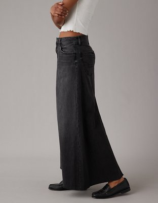 AE To The Floor Denim Maxi Skirt