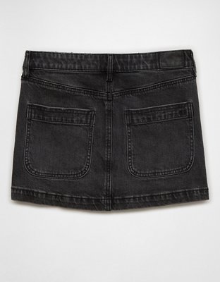 Женские юбки American Eagle AE Stretch Low-Rise A-Line Denim Mini Skirt — фото 4