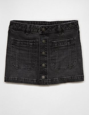 Женские юбки American Eagle AE Stretch Low-Rise A-Line Denim Mini Skirt — фото 3