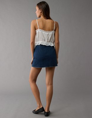 AE Next Level High-Waisted Denim Skort