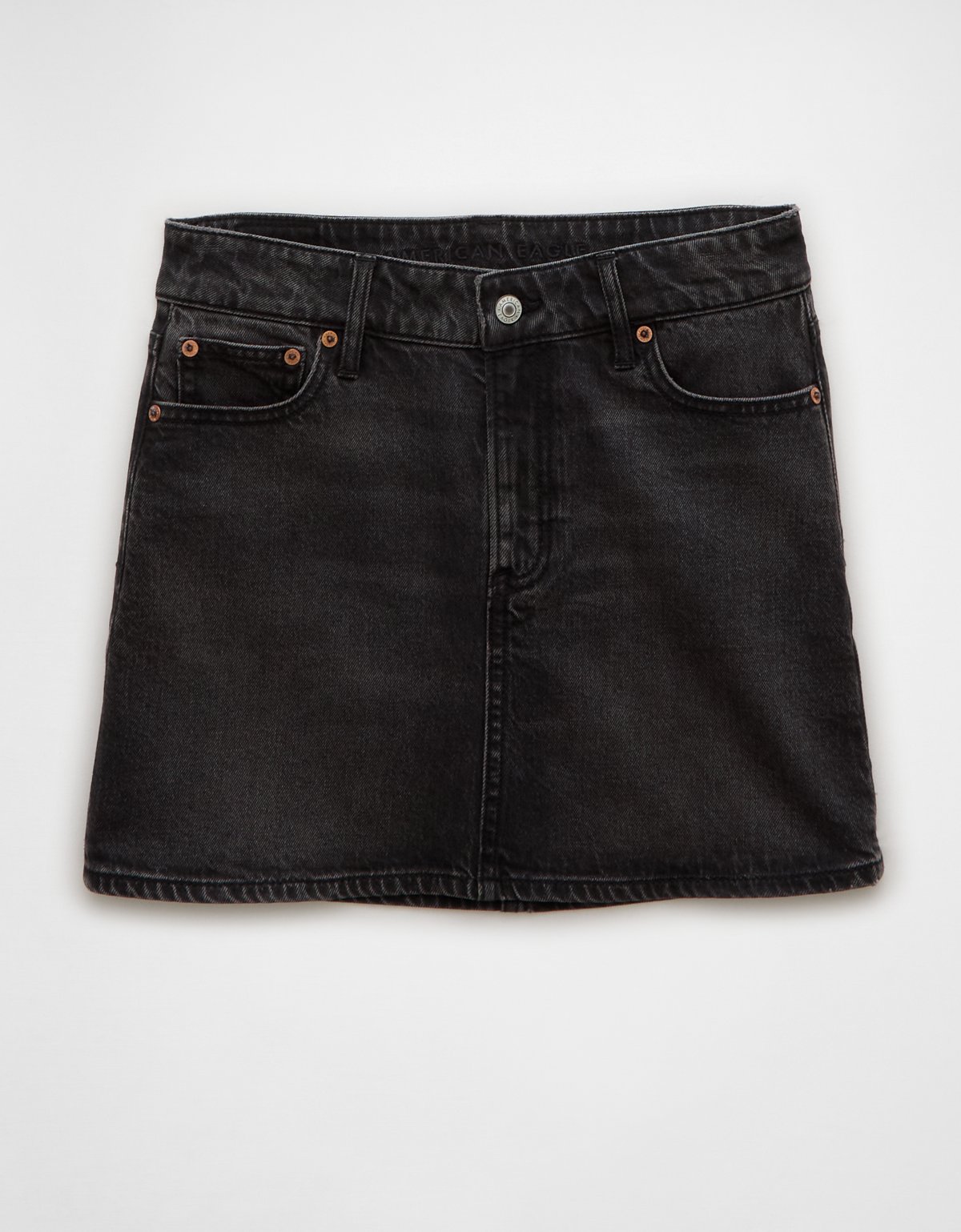 AE Stretch High-Waisted Perfect Denim Mini Skirt - image 3