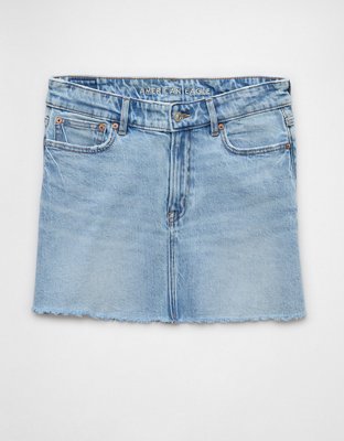 AE Stretch High-Waisted Perfect Denim Mini Skirt