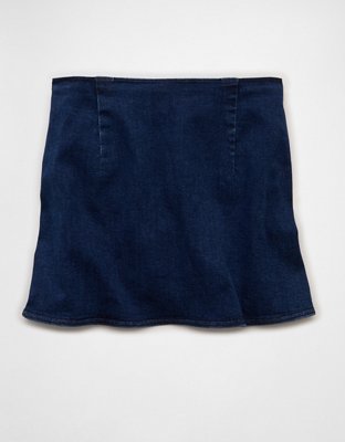 AE Next Level High-Waisted Denim Mini Wrap Skort