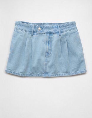 AE Strigid Low-Rise Denim Trouser Micro Skort