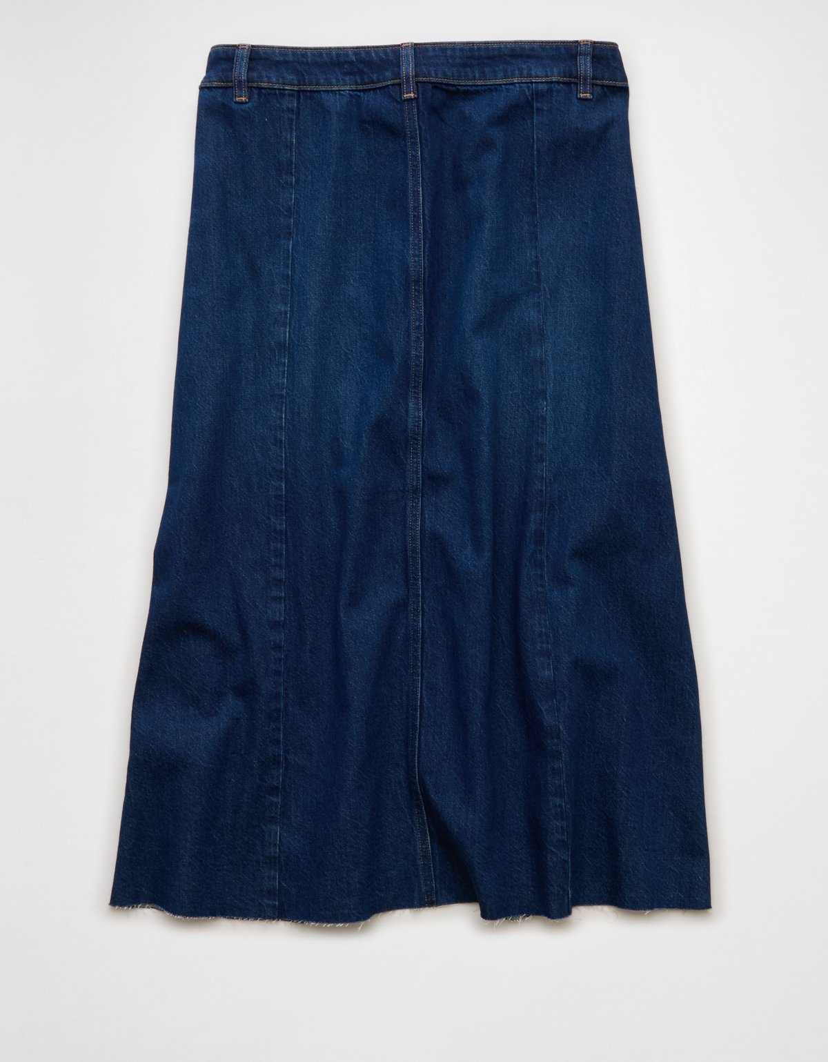 AE Low-Rise A-Line Denim Midi Skirt - image 4