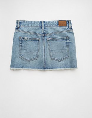 Minijupe en denim parfaite à taille extensible AE