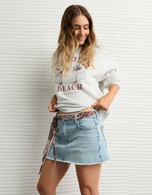 AE Stretch Perfect Denim Mini Skirt