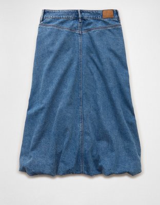 AE High-Waisted Bubble Midi Skirt