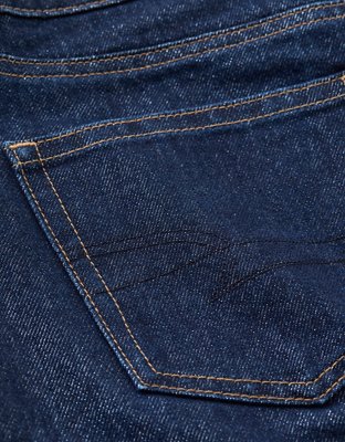 AE Denim Glitter Mini Skirt