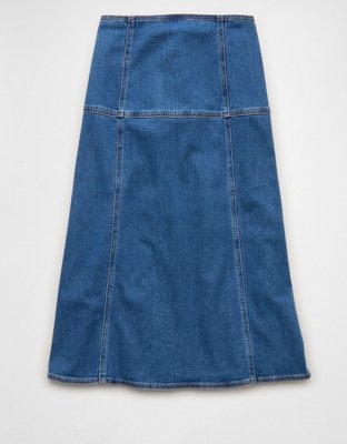 AE Dreamy Drape High-Waisted Midi Skirt