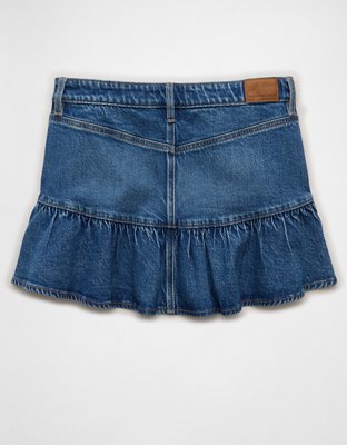 AE High-Waisted Ruffle Mini Skirt