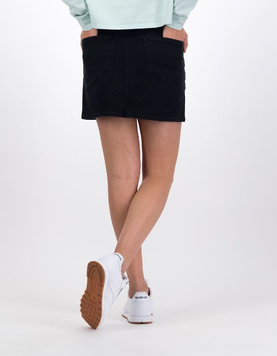 AE High-Waisted Denim Mini Skirt