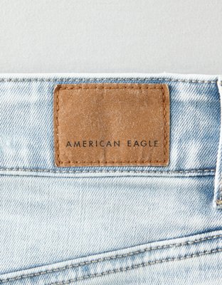 Женские юбки American Eagle AE Ne(x)t Level High-Waisted Denim Mini Skirt — фото 6
