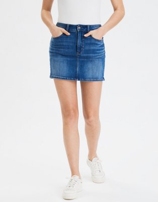 AE Ne(x)t Level Super High-Waisted Denim Mini Skirt