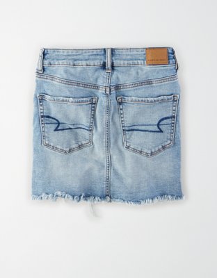 AE High-Waisted Denim Mini Skirt