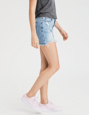 AE High-Waisted Denim Mini Skirt