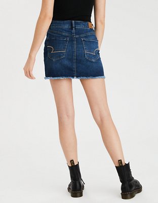 AE Ne(x)t Level High-Waisted Denim Mini Skirt