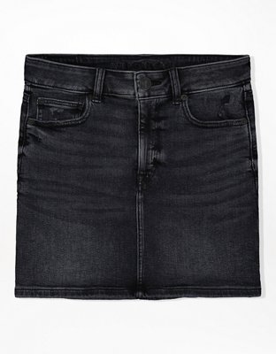 AE High-Waisted Denim Mini Skirt