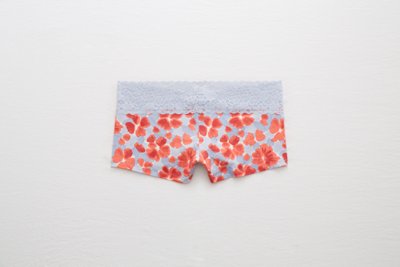 Aerie Lace Trim Cotton Boyshort Underwear