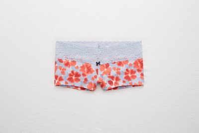Aerie Lace Trim Cotton Boyshort Underwear