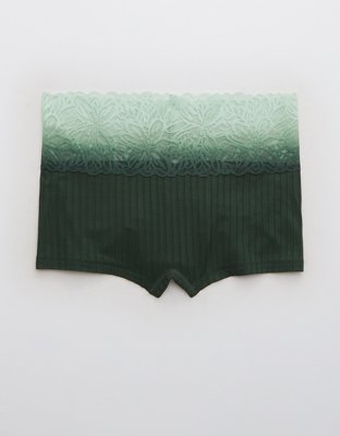 Aerie Ribbed Ombre Firework Lace Boyshort Underwear