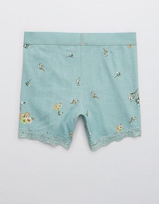 Aerie Pointelle Cotton Lace Boyshort Underwear