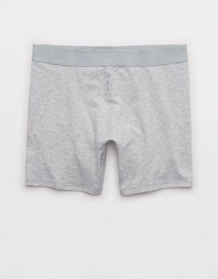  Underwear, Cotton Boyshort Panties For Women, Assorted  Colors, 3-Pack, Denim Heather/Grey Heather/Pink Stripe