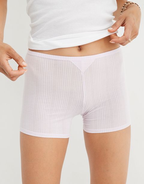 Трусы-шортики, модал, в рубчик — Aerie