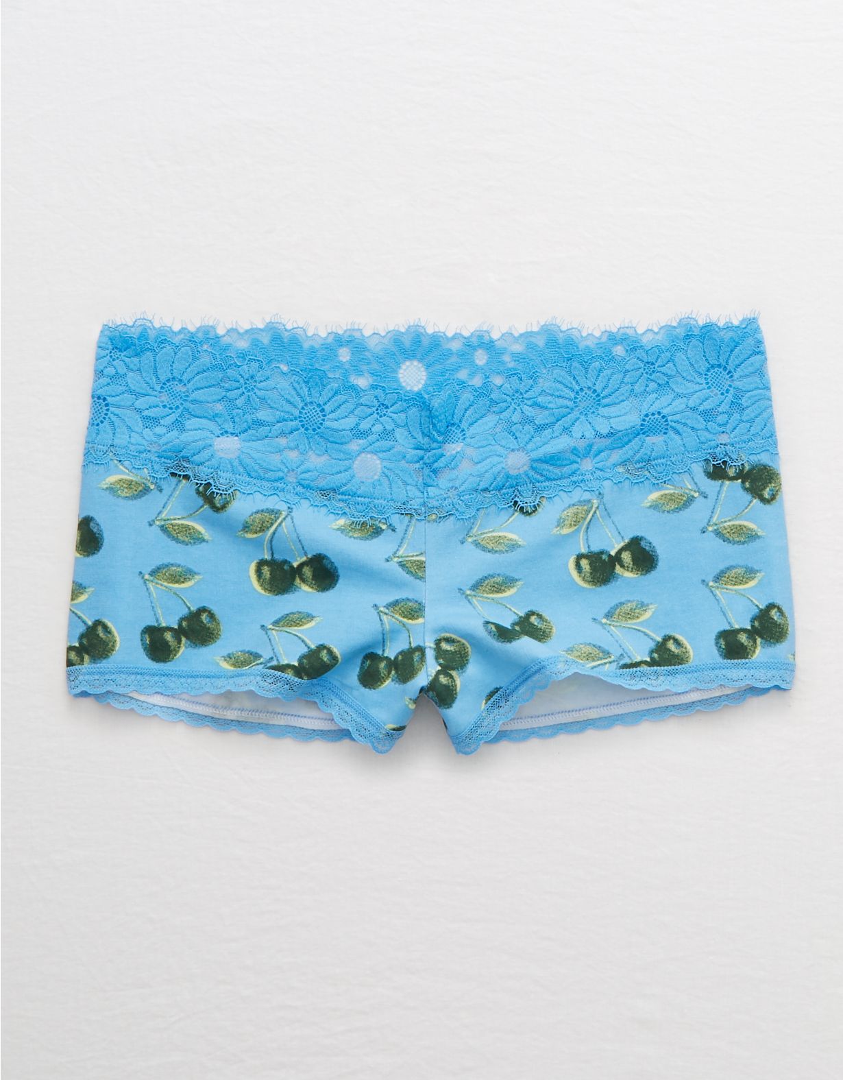Aerie Cotton Lace Trim Boyshort Underwear