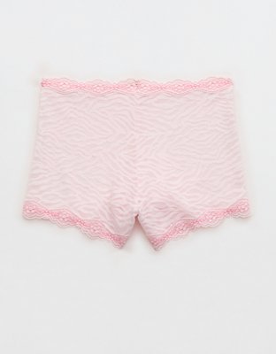 Superchill Cotton Zerba Lace High Rise Boyshort Underwear