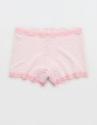 Superchill Cotton Zerba Lace High Rise Boyshort Underwear