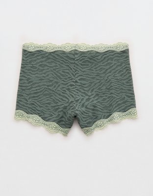 Superchill Cotton Zerba Lace High Rise Boyshort Underwear