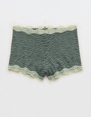 Superchill Cotton Zerba Lace High Rise Boyshort Underwear