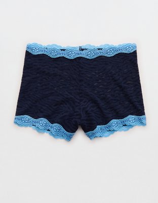 Superchill Cotton Zerba Lace High Rise Boyshort Underwear