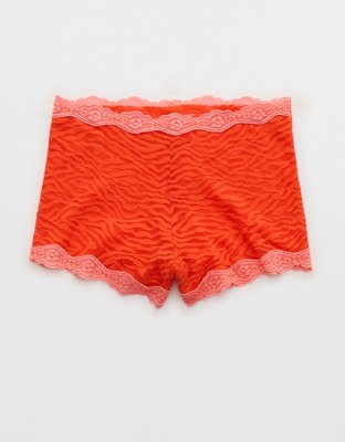 Superchill Cotton Zerba Lace High Rise Boyshort Underwear