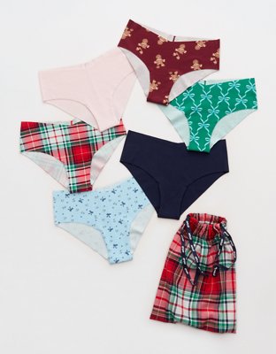 Superchill No Show Cotton Holiday Cheeky Underwear 6-Pack