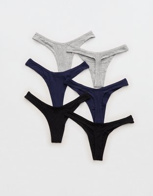 Superchill Modal Rib Thong Underwear 6-Pack