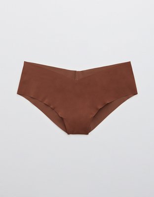 Aerie No Show Cheeky Underwear In Black