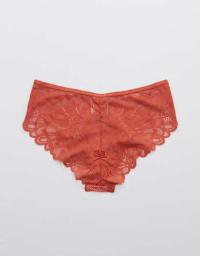 Aerie No Show Holiday Best Lace Cheeky Underwear