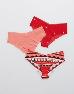 Aerie No Show Cheeky Underwear 3-Pack In Multi