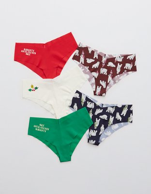 5-Pack No-Show Hiphugger Panties