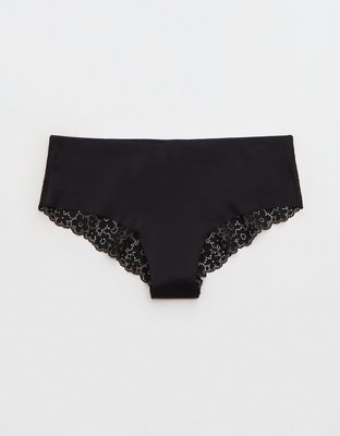 Aerie Cotton Cable Lace Thong Underwear