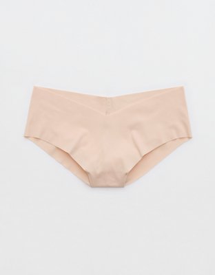 Calvin Klein Women's Pure Seamless Thong Panty, Pink Sky, Large
